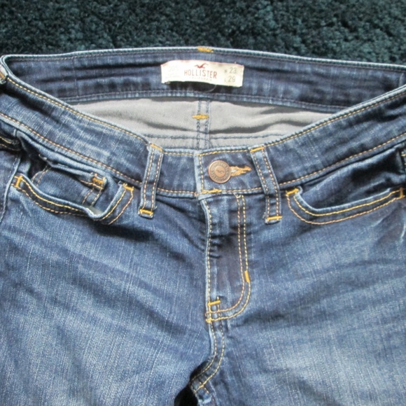 Hollister - Medium Wash Jeans Size 00S W23 X L29 - Picture 2 of 6